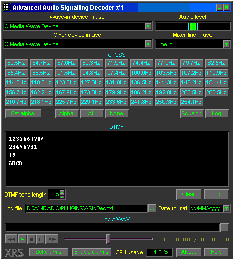 Advanced Audio Signalling Decoder