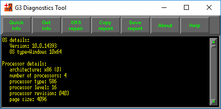 WiNRADiO G3 Series Diagnostic Tool