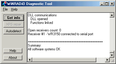 WINRADiO Diagnostic Tool